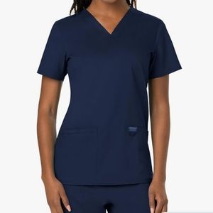 Navy Cherokee Workwear Revolution Scrub Top